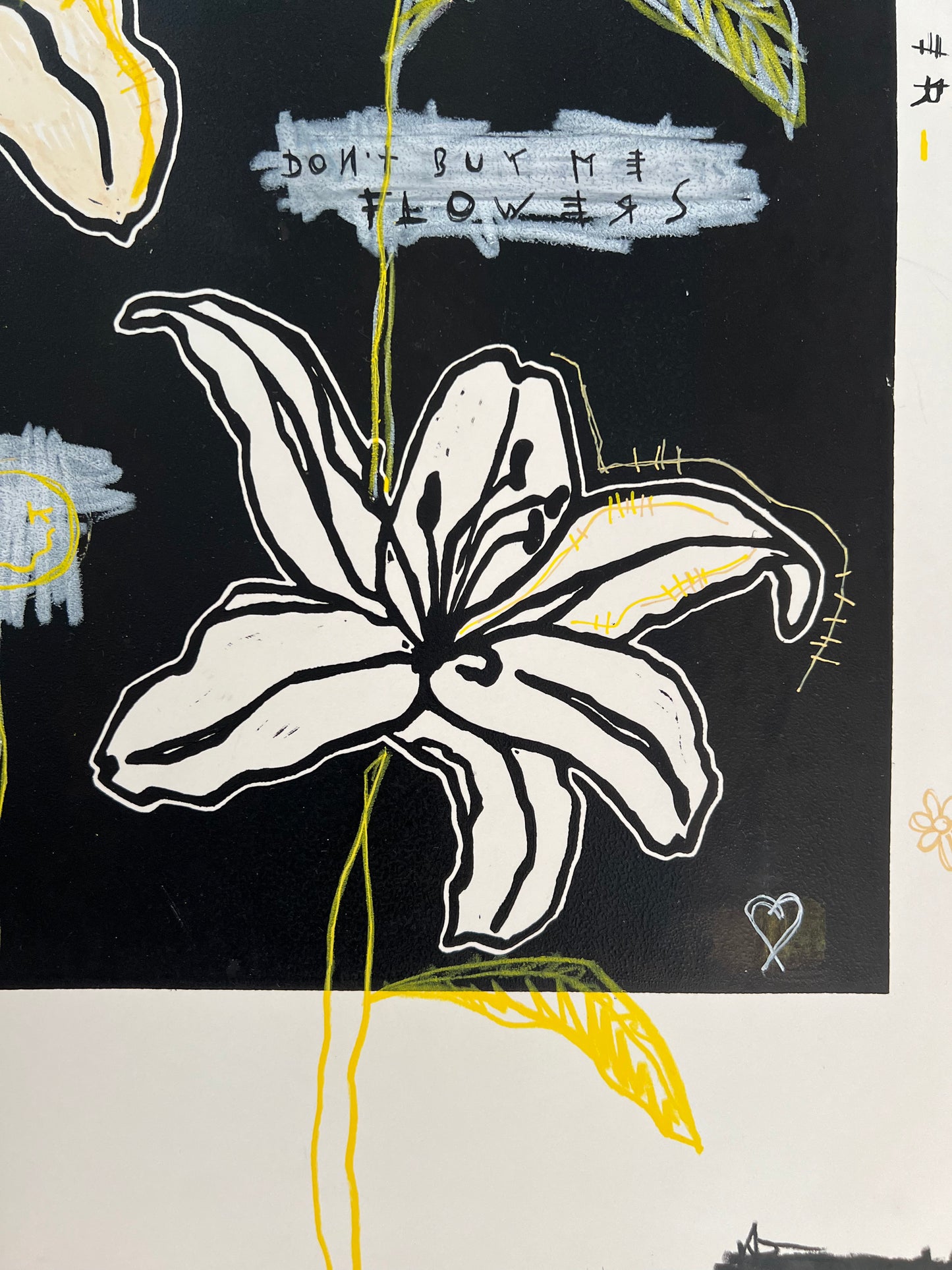 Liljer (gule og grå detaljer)